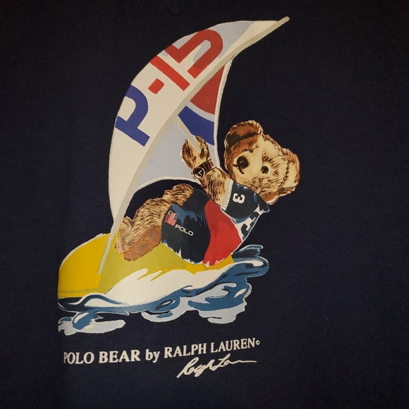 Men's Polo Ralph Lauren Polo Bear Hoodie "P-15 Surfer Bear" XXL - Picture 2 of 3